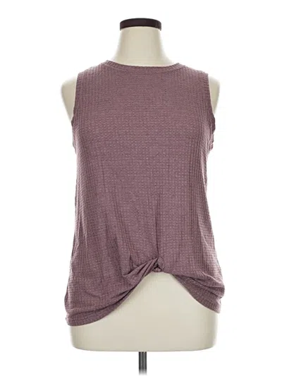 Pre-owned Miholl Sleeveless Top Burgundy Halter Neckline Tops