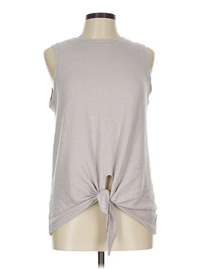 Pre-owned Miholl Sleeveless Top Gray Halter Neckline Tops
