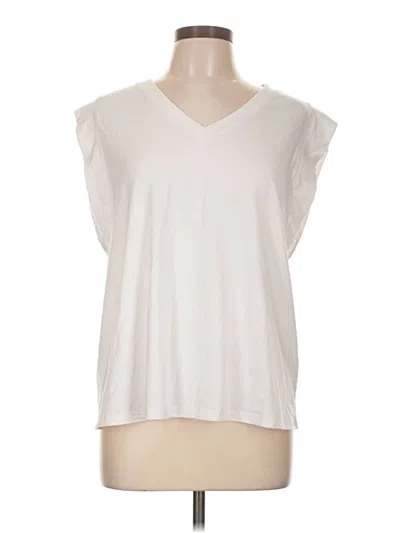 Pre-owned Miholl Sleeveless Top Ivory V-neck Tops
