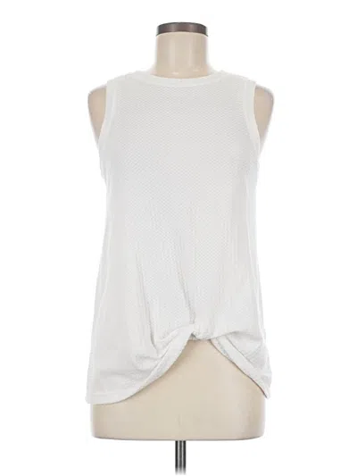 Pre-owned Miholl Sleeveless Top White Halter Neckline Tops