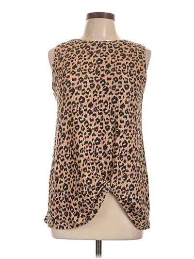 Pre-owned Miholl Sleeveless T-shirt In Brown