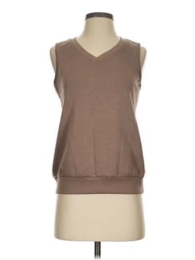 Pre-owned Miholl Sleeveless T-shirt In Brown