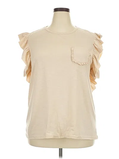 Pre-owned Miholl Sleeveless T-shirt In Tan