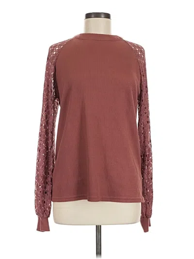 Pre-owned Miholl Sweatshirt In Burgundy