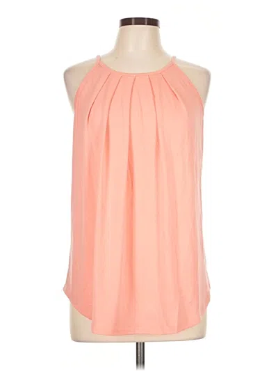 Pre-owned Miholl Tank Top Orange Halter Neckline Tops