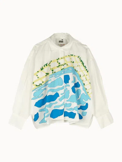 Mii Collection Greta Shirt In Craie In Multi