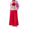 Mii Collection Radha Pants In Rouge Coquelicot In Red