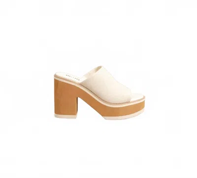 Miim Strut In Style Chunky Platform Sandal In Ivory In White