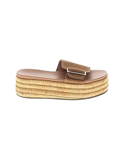 Pre-owned Miim Wedges In Tan