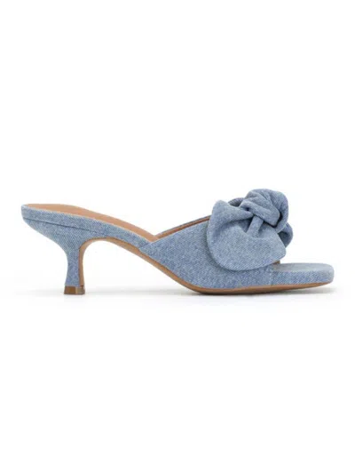 Miim Women's Hannah Kitten Heel In Denim Blue