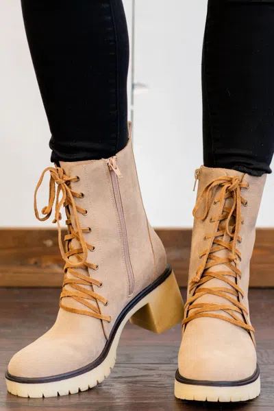 Miim Women's Jamie Boot In Latte In Animal Print