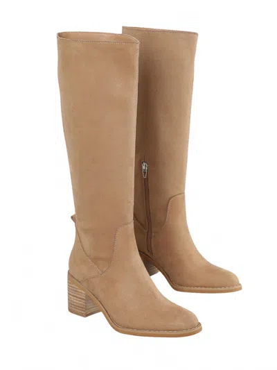 Miim Women's Juno Block Heel Tall Boot In Apricot In Brown
