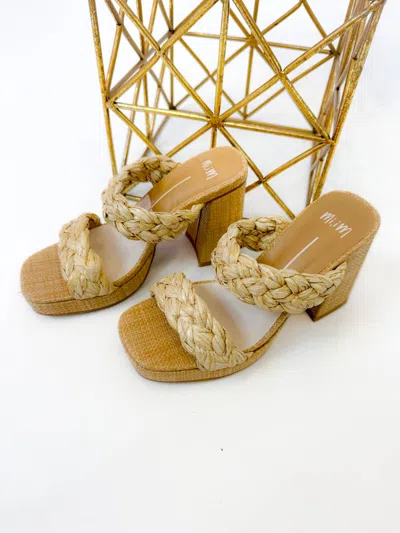 Miim Women's On The Coast Block Heel In Beige In Brown