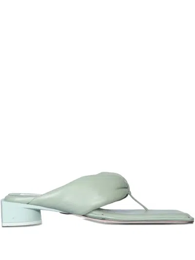 Miista 30mm Knotted Heeled Sandals In Green