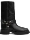 Miista 30mm Maitea Studded Biker Boots In Black