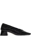 Miista 40mm Woven-leather Pumps In Black