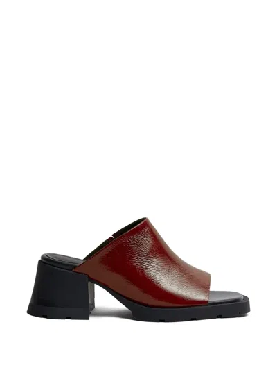 Miista 65mm Ini Mules In Red