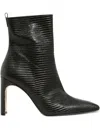 Miista 90mm Marcelle Snakeskin-effect Leather Square-toe Boots In Green