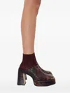 Miista 90mm Platform Mules In Brown