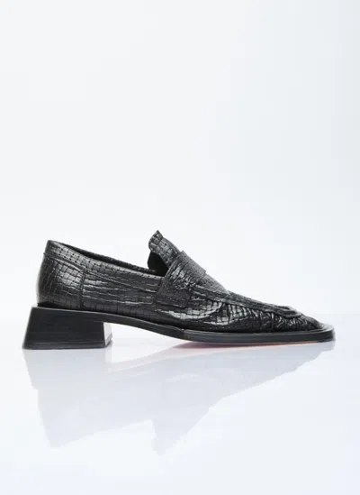 Miista Airi Heel Loafers In Black