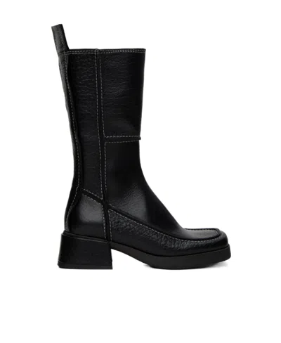 Miista Alzira Spliced Short Boots In Black