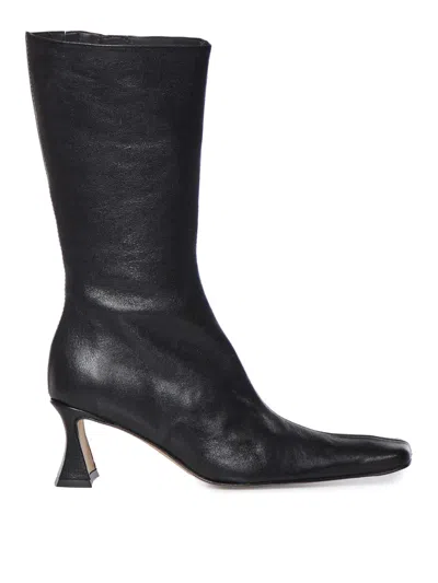Miista Araxi Nappa Leather Boots In Black