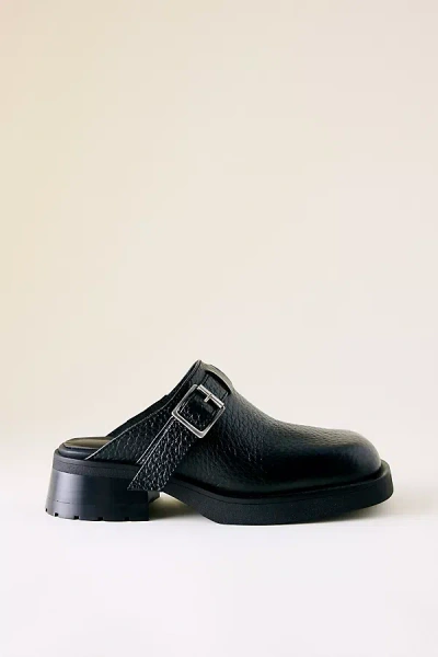 Miista Aroa Buckled Mules In Black