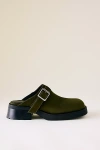 Miista Aroa Platform Suede Mules In Green