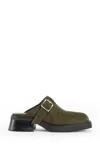 Miista Aroa Platform Suede Mules In Multi