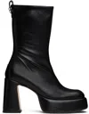 Miista Black Apple Ankle Boots