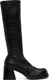 Miista Black Hedy Tall Boots In Black