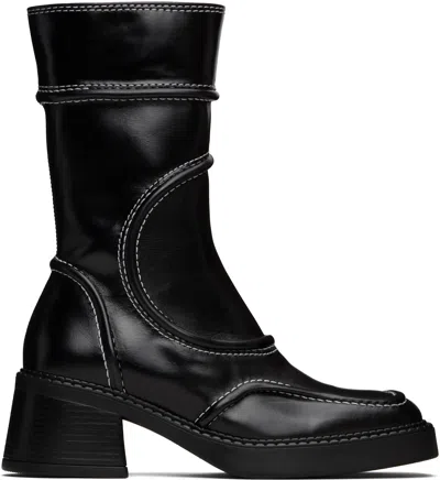 Miista Black Malene Ankle Boots