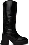 Miista Black Meike Tall Boots In Black