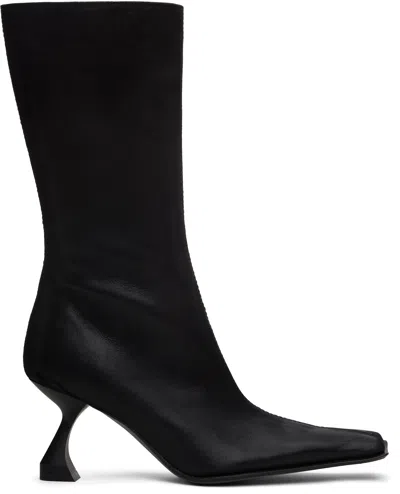 Miista Black Pearl Boots In Black To Black