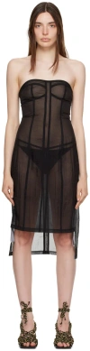Miista Black Watson Midi Dress In Black