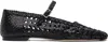 Miista Yeida Leather Ballerina Shoes In Black