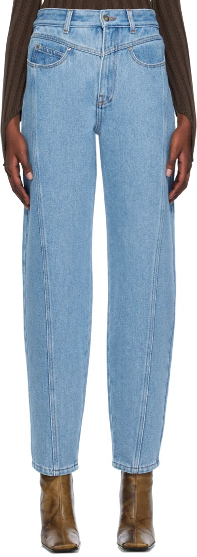 Miista Blue Abai Jeans In Sky Blue
