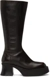 Miista Brown Alba Boots In Brown