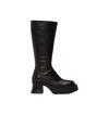 Miista Brown Alba Boots In Black