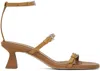 Miista Brown Isaura Sandals In Beige