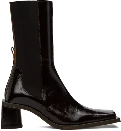 Miista Brown Minnie Boots In French Roast