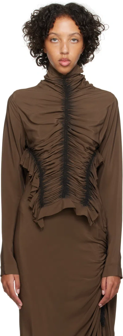 Miista Brown Silva Blouse