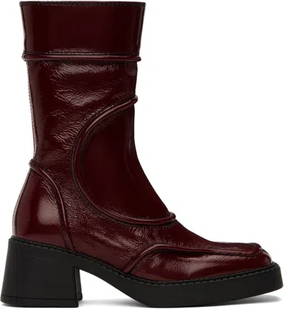MIISTA BURGUNDY MALENE BOOTS