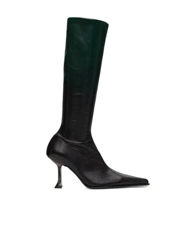 Miista Carlita Zipper Boots In Black