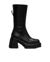 Miista Cassia Side Zipper Short Boots In Black