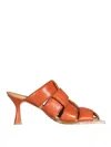 Miista Mayte Woven Leather Mules In Light Brown
