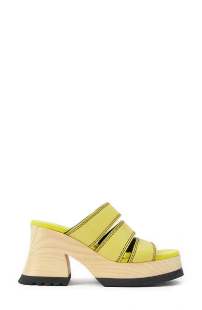Miista Deanne Platform Sandal In Lime