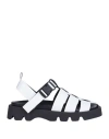 Miista Woman Sandals White Size 10.5 Soft Leather In White