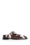 Miista Gianna Mucca Con Fibbia Sabot In Brown