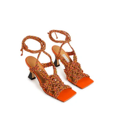 Miista Heeled Sandals In Orange